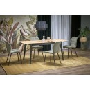 Стол обеденный HALMAR GULIAN дуб вотан/черный 140-180/80